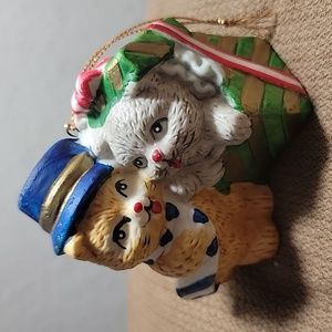 Ceramic Cats Ornament